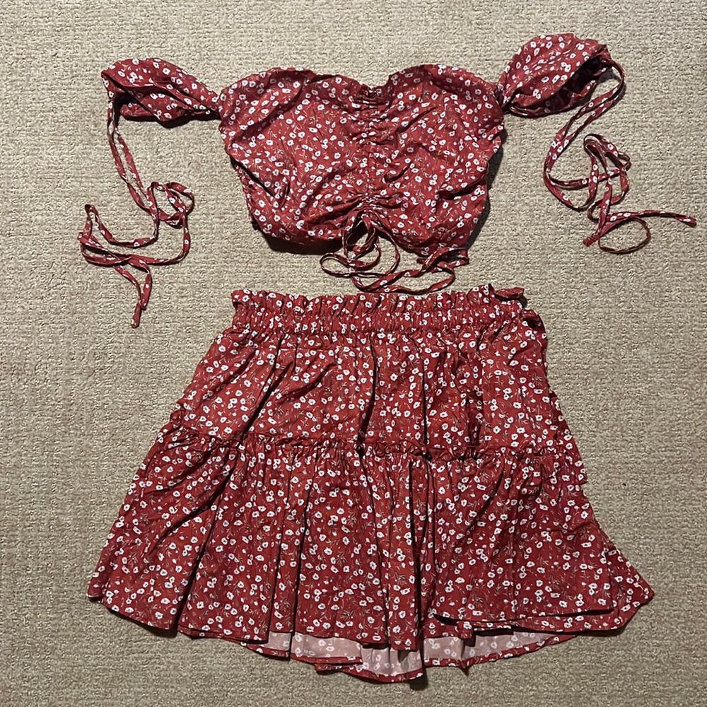 Amazon two piece skirt set